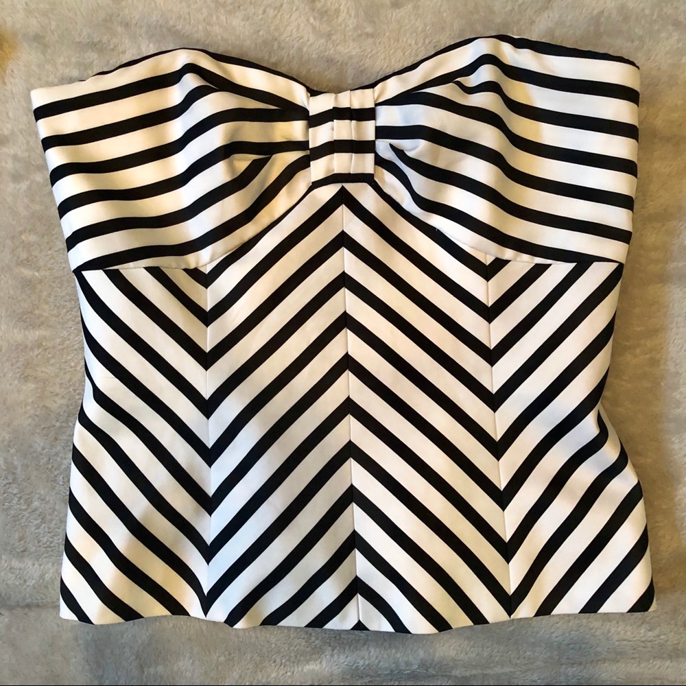 Black and White Bustier